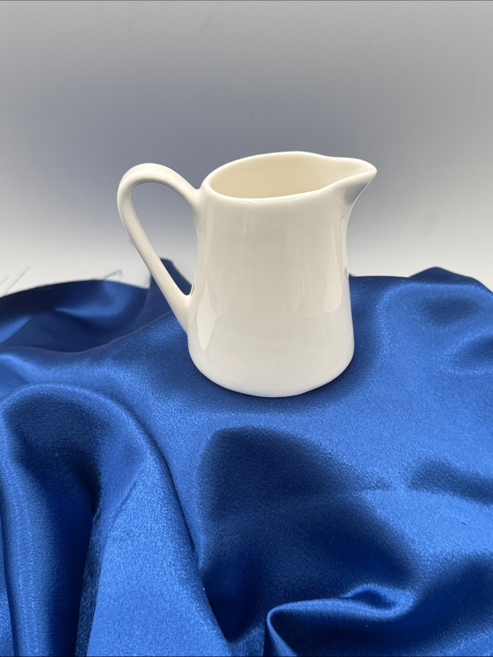 White Ceramic Creamer Pitcher